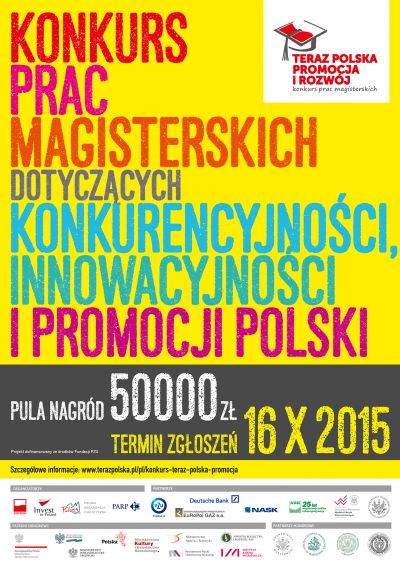 Konkurs Prac Magisterskich - plakat