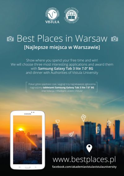 Najlepsze miejsca w Warszawie - konkurs Vistula