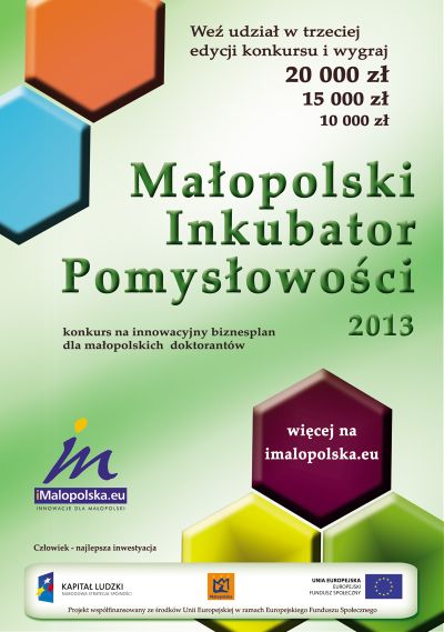 Plakat Małopolski Inkubator Pomysłowości