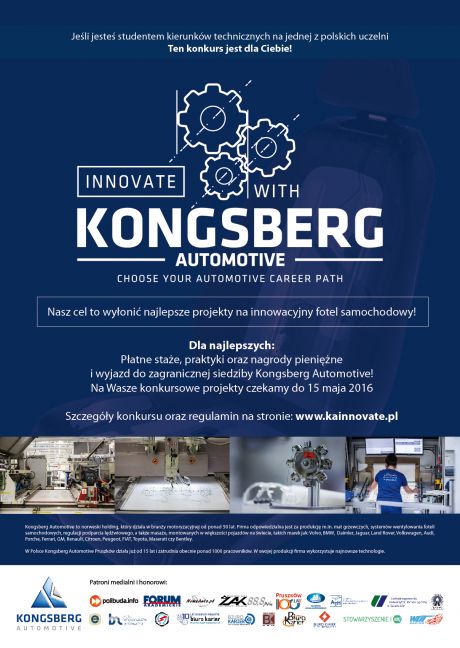 Konkurs Innovate with Kongsberg Automotive. Choose your automotive career path