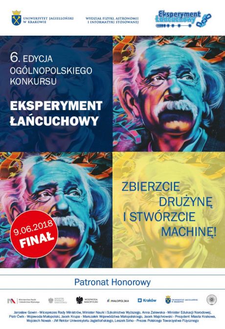 Eksperyment_Łańcuchowy - plakat promujący konkurs