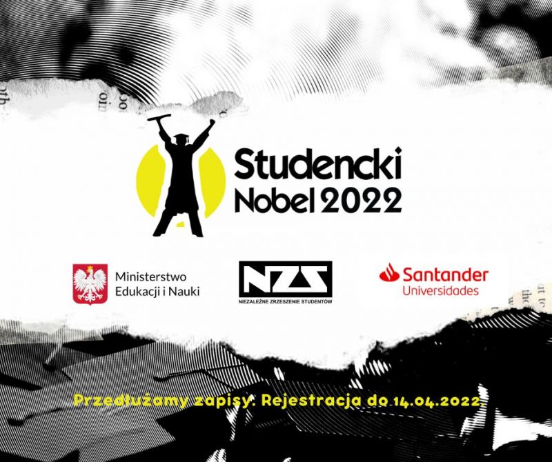 Studencki Nobel 2022 - przedłużone zapisy